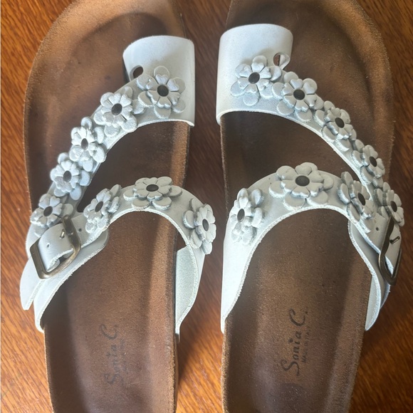 Woman’s Sandals made in Italy with cork and suede footbed - Picture 14 of 15